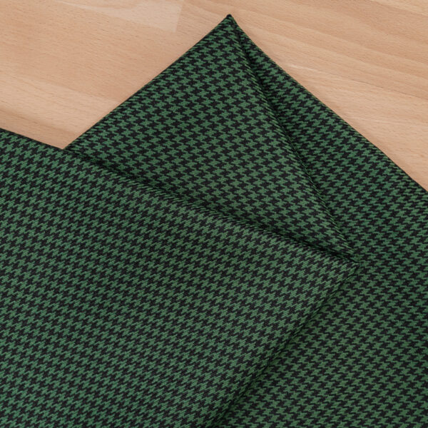 Houndstooth green & black fabric Nylon