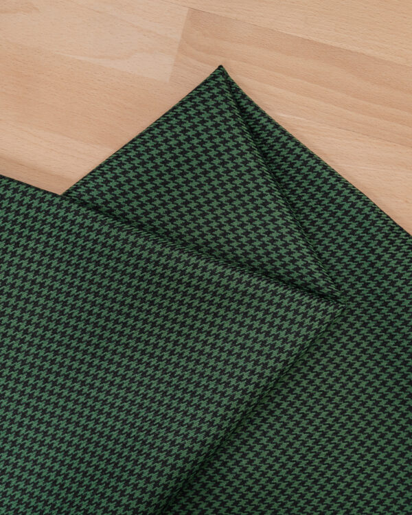 Houndstooth green & black fabric Nylon