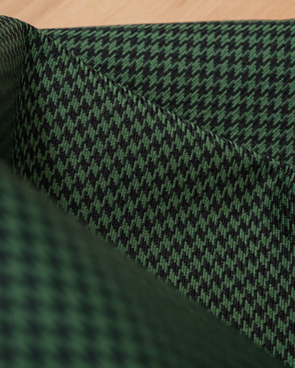 Houndstooth green & black fabric Nylon