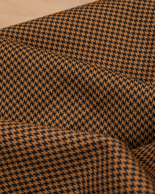 Houndstooth gold & black fabric Nylon