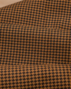 Houndstooth gold & black fabric Nylon