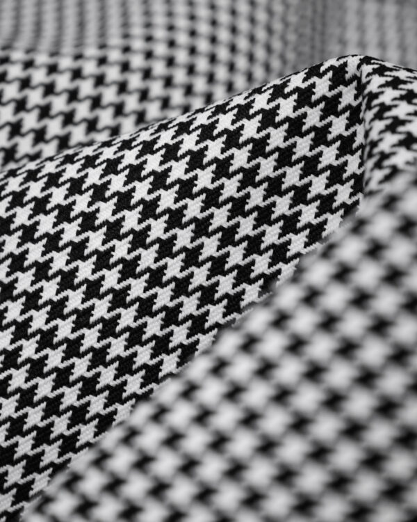 Houndstooth black & white fabric Nylon
