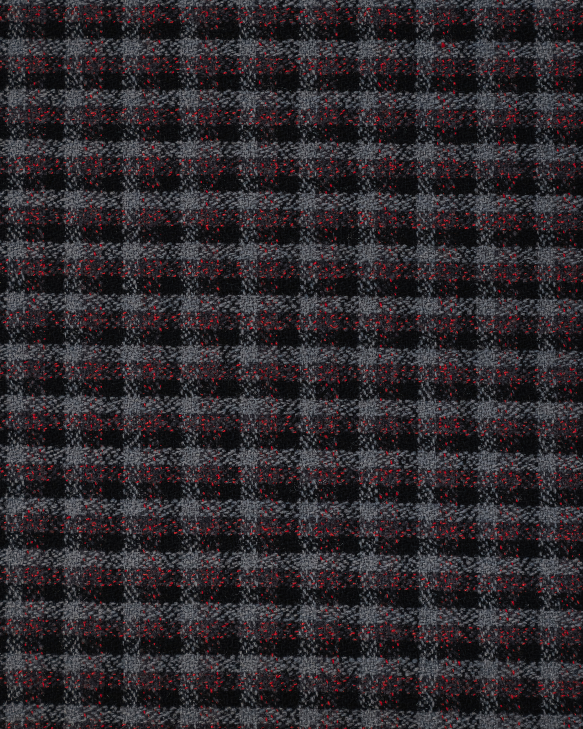 Fabric in Black, red, grey checkered - Image 6