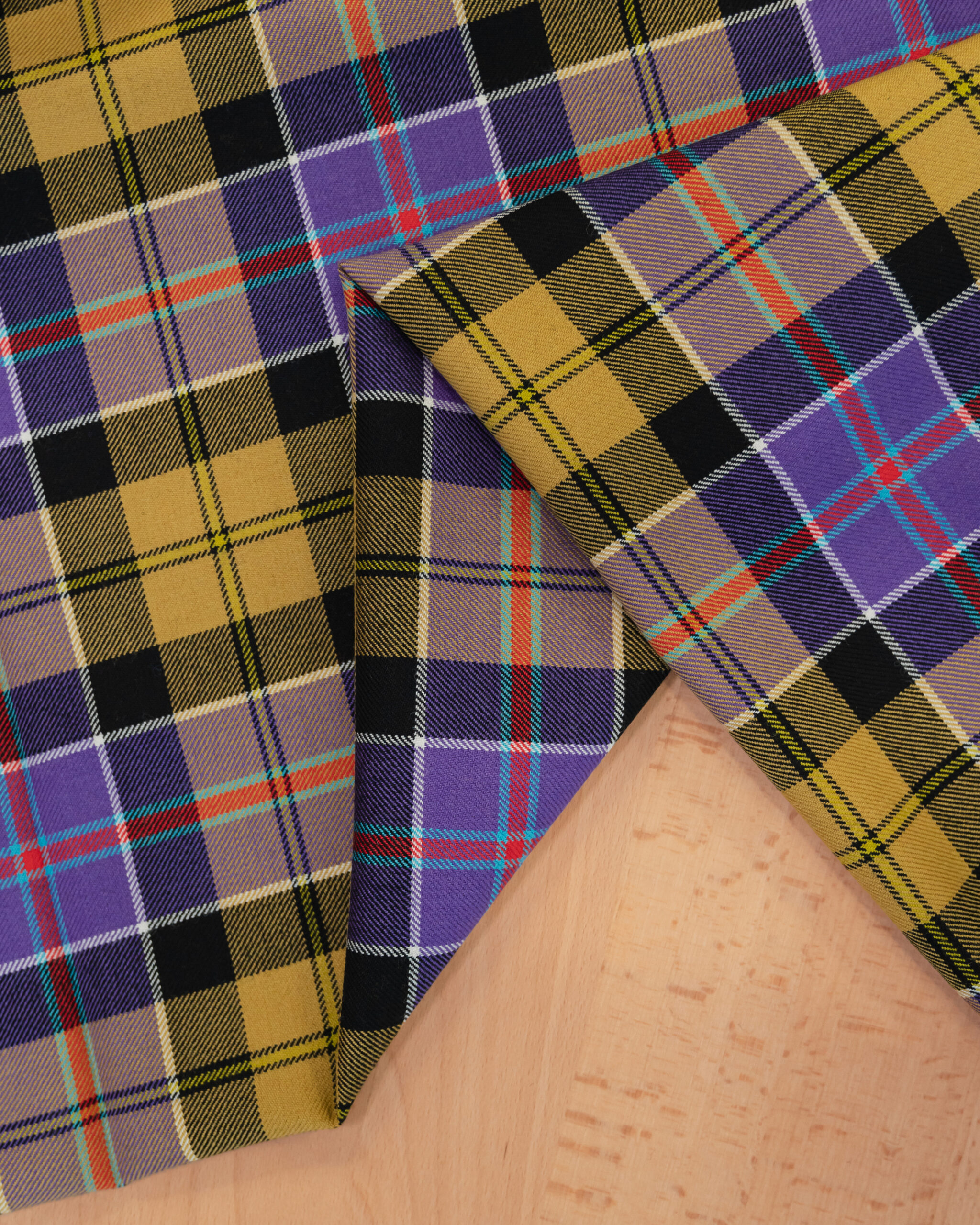 Purple & Yellow Tartan