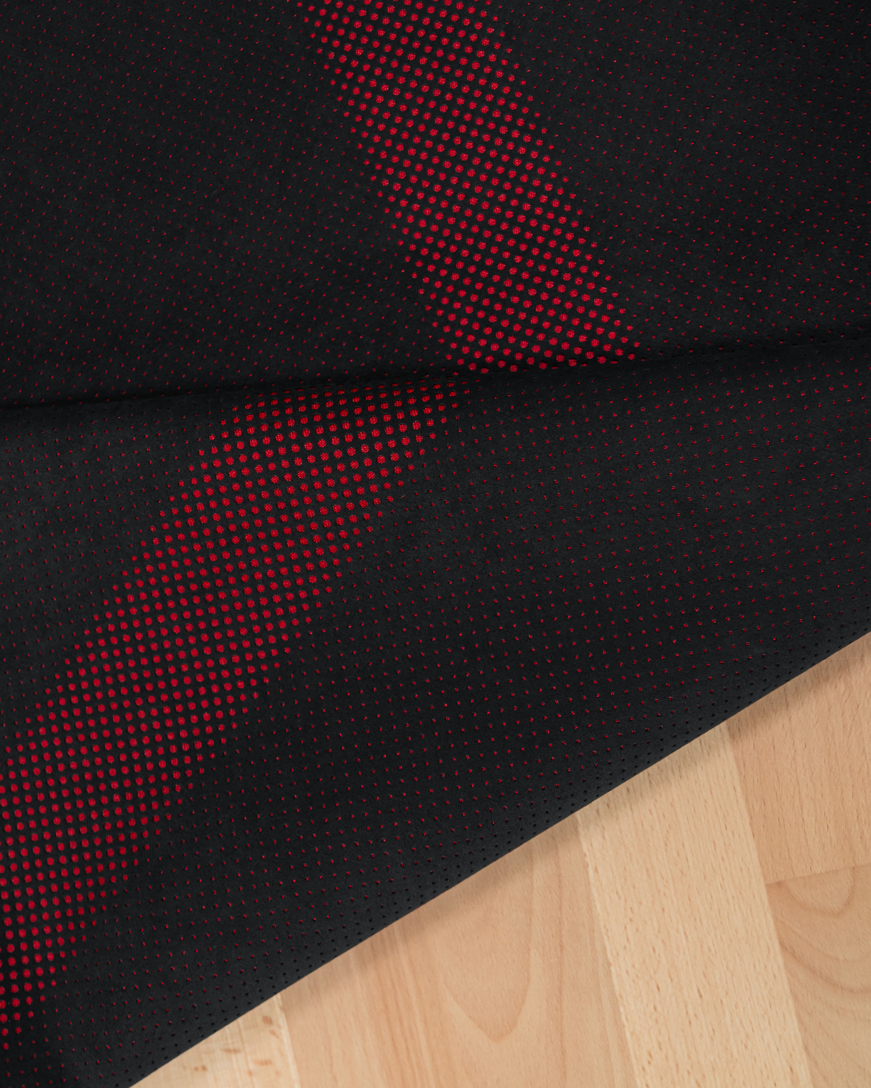 Signature Textile with Red Dot Pattern