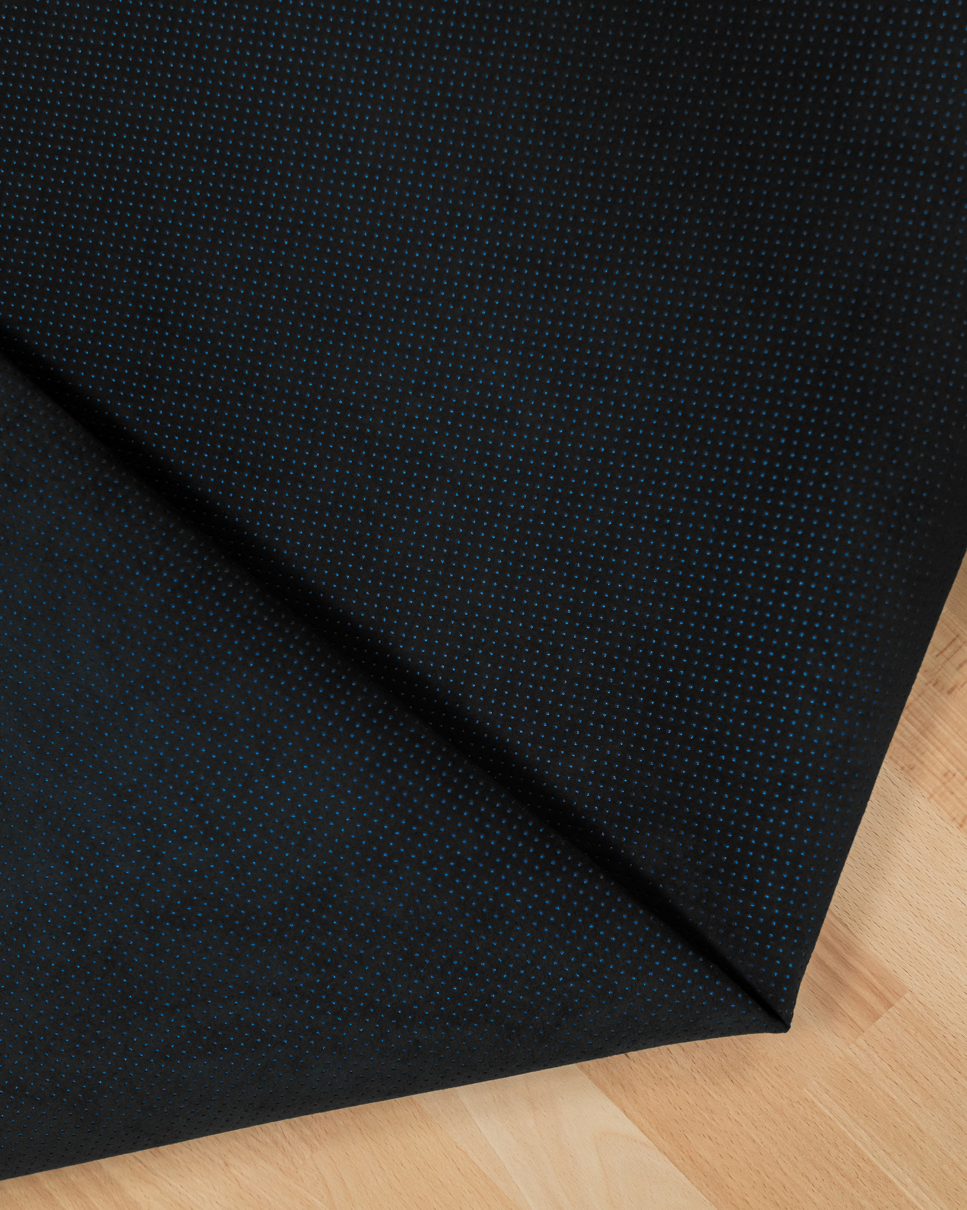 Signature Textile with Blue Dot Pattern