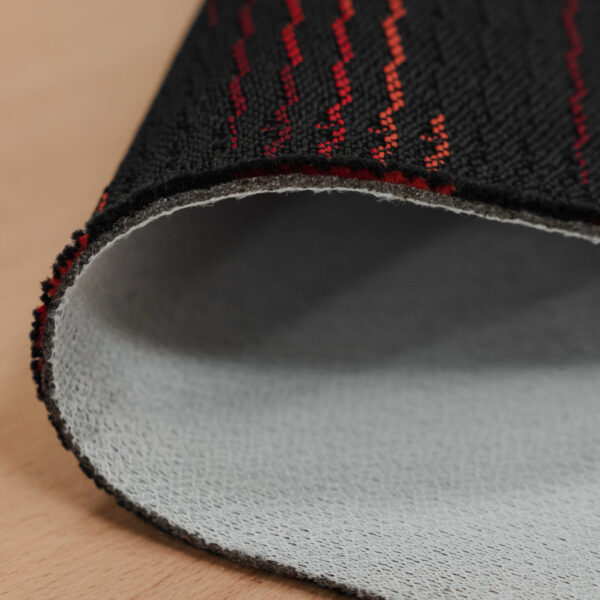 Racing stripes black & red