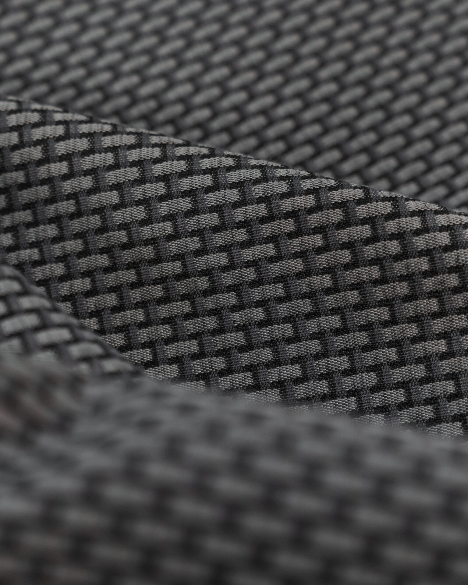Basketweave grey & black